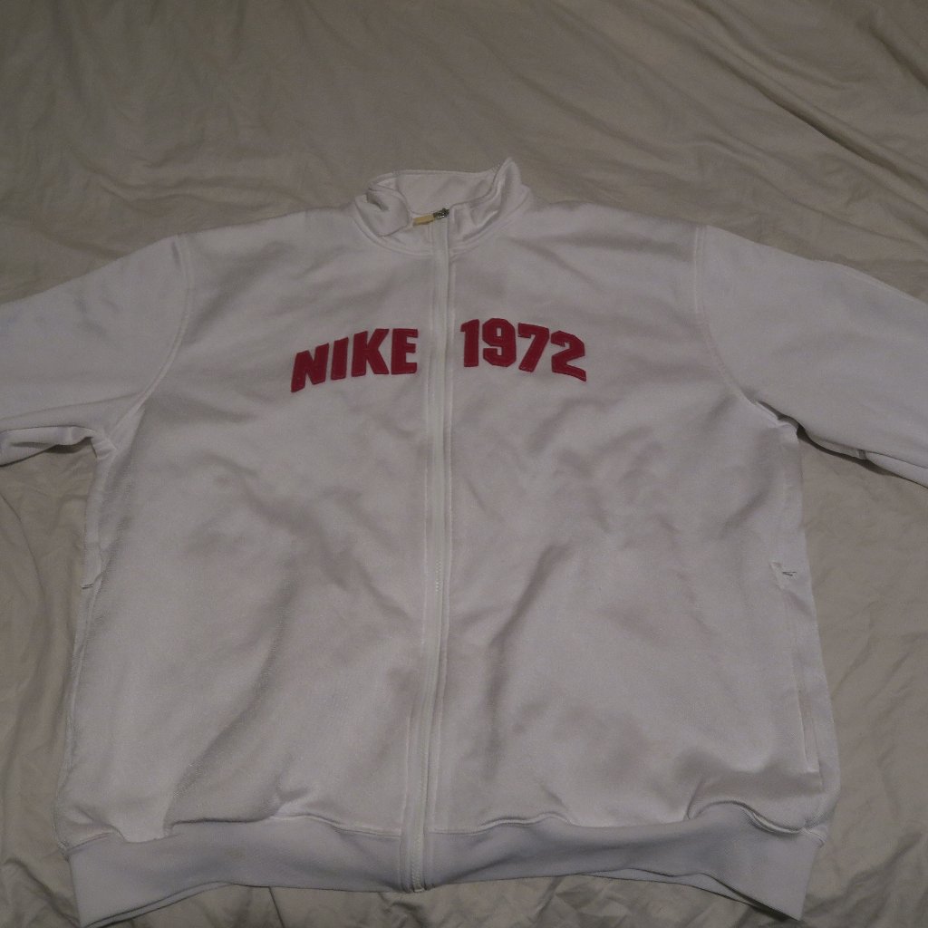 Nike Y2k Chenille Patch Polyester Full Zip Jacket